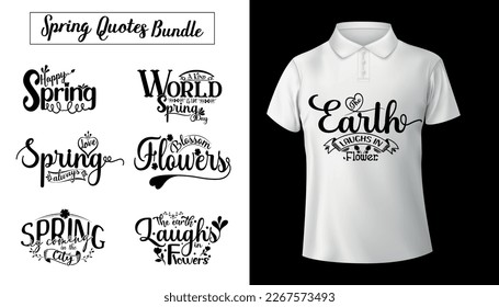 spring day svg typography t shirt design bundle,svg cut file,svg quotes.