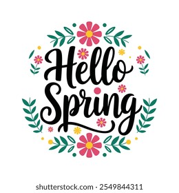 Spring Day Typography Banner Design