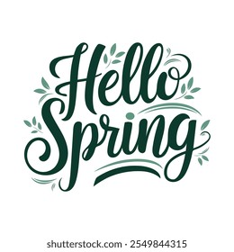 Spring Day Typography Banner Design