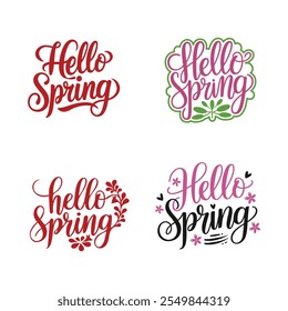 Spring Day Typography Banner Design