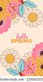 spring design background, spring sale, social media post or etc