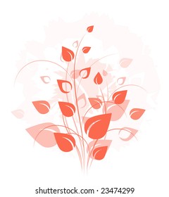 Spring design element, pattern, pink