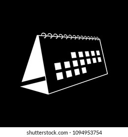 Spring desktop calendar vector icon