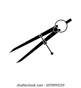 Spring Divider monochrome Icon, in trendy flat style isolated on white background - vector