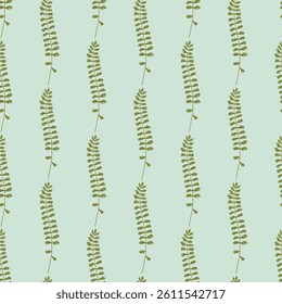 Spring Doodle Flowers Seamless Vector Pattern Design