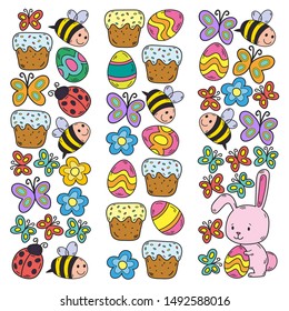 Spring Doodles. easter egg. Vector