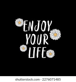 spring dreamer flower and daisy positive quote flower design fashion slogan style spring summer sticker