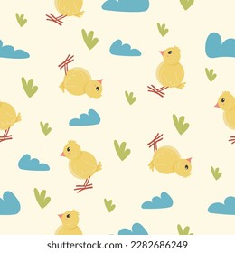 Spring easter character pattern, easter animals character pattern, Easter 2023