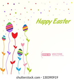 spring  Easter greeting card 