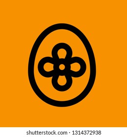 Spring Easter Line Icon Vector Download Template