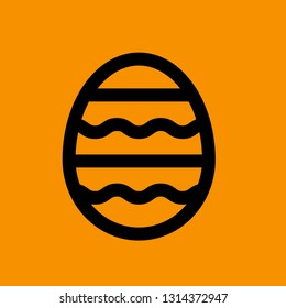 Spring Easter Line Icon Vector Download Template