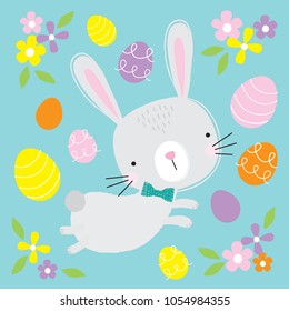 Spring easter rabbit