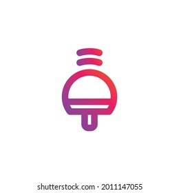Spring Element Fan gradient outline Icon