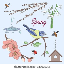 Spring Elements background
