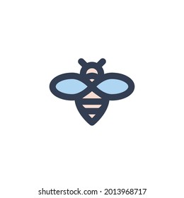 Spring Elements Bee Filled Line Icon