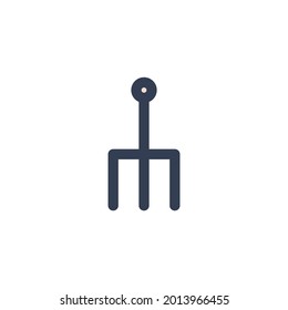 Spring Elements Fork Filled Line Icon