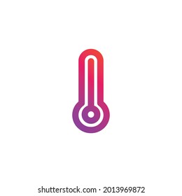 Spring Elements Thermometer Filled Line Icon