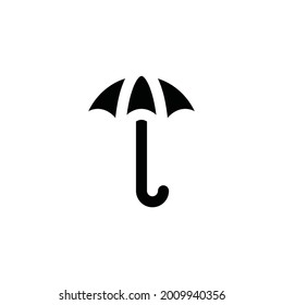 Icono de glifo de paraguas de elementos de primavera
