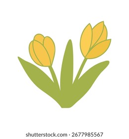 Elemento de vetor Spring Ester no plano de fundo branco