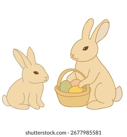 Spring Ester vector element on the white background