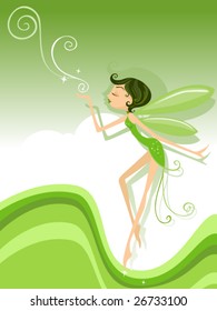 Spring Fairy - Vector