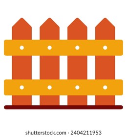 Spring fence Vector object illustration