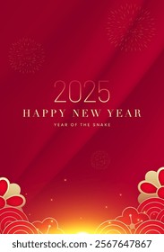 Spring Festival poster Design 2025 Happy New Year