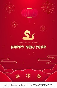 Spring Festival poster design to celebrate the Spring Festival red background