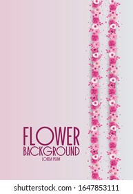 Diseño floral Spring Festive, decoración, banner en estilo papel cortado con flores, mariposa. Antecedentes de plantas primaverales para el 8 de marzo, Día Internacional de la Mujer, Feliz Día de la Madre, Feliz Día de Pascua