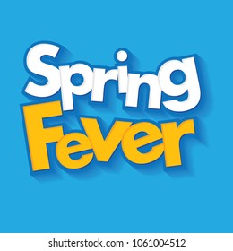 Spring Fever Logo Headline Vector Graphic Sales Event, Bring In Spring Logo.