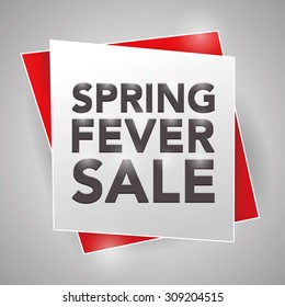 SPRING FEVER SALE, Poster Design Element