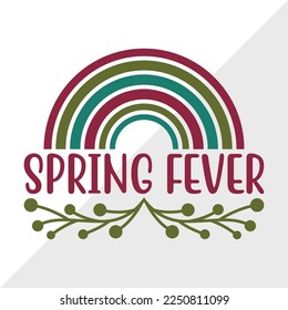 Spring Fever SVG Printable Vector Illustration