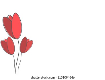 Spring field (meadow) flowers - crocuses (buttercup, tulip). Nature and romance. 