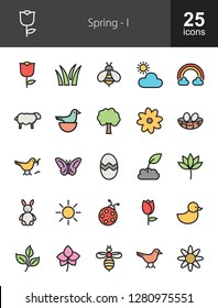 Spring Filled Icons