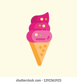 Spring Flat Icon Vector Graphic Download Template Modern