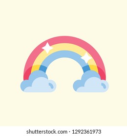 Spring Flat Icon Vector Graphic Download Template Modern