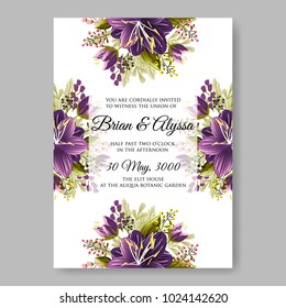 Spring floral anemone vector collection clip art for wedding invitation baby shower, bridal invitation template