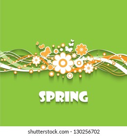 Spring floral background