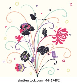 Spring floral background
