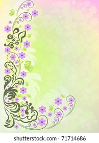 Spring floral background