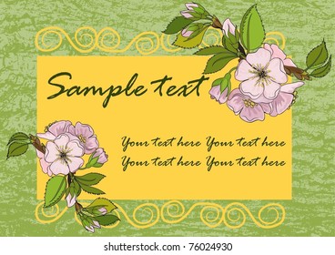 Spring floral background