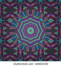 Spring floral background with blue flowers. Motley illustration. Small colorful flowers. Vector cute pattern in small flower. The elegant the template for fashion prints.