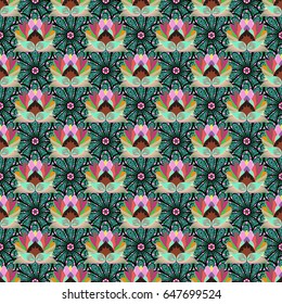 Spring floral background with blue flowers. Small colorful flowers. Motley illustration. The elegant the template for fashion prints. Vector cute pattern in small flower.
