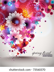 Spring Floral Background. Eps 10.