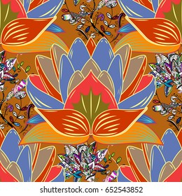 Spring floral background with flowers. The elegant the template for fashion prints. Vector cute pattern in small flower. Small colorful flowers. Motley illustration.