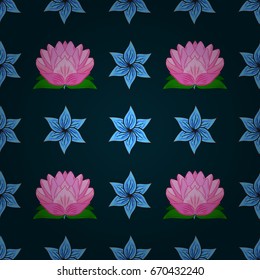 Spring floral background with flowers. The elegant the template for fashion prints. Motley illustration. Vector cute pattern in small flower. Small colorful flowers.