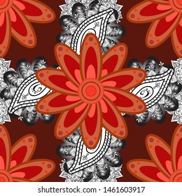 Spring floral background with flowers. Motley illustration. The elegant the template for fashion prints. Vector cute pattern in small flower. Small colorful flowers.
