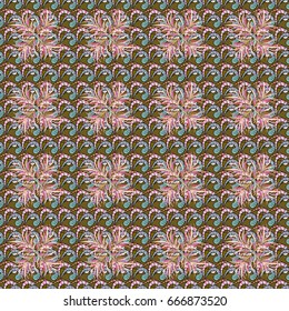 Spring floral background with flowers. Motley illustration. The elegant the template for fashion prints. Small colorful flowers. Vector cute pattern in small flower.