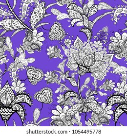 Spring floral background with flowers. Seamless. The elegant the template for fashion prints. Vector cute pattern in small flower. Small colorful flowers. Motley illustration.