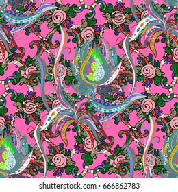 Spring floral background with flowers. Small colorful flowers. Motley illustration. The elegant the template for fashion prints. Vector cute pattern in small flower.